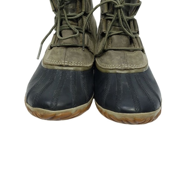 Sorel Women’s Out N about Leather Snow Boot Size 11 Green Leather - Picture 9 of 13